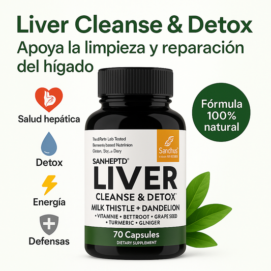 🌿 Liver Cleanse & Detox – Limpieza y Energía Natural para tu Hígado ✨