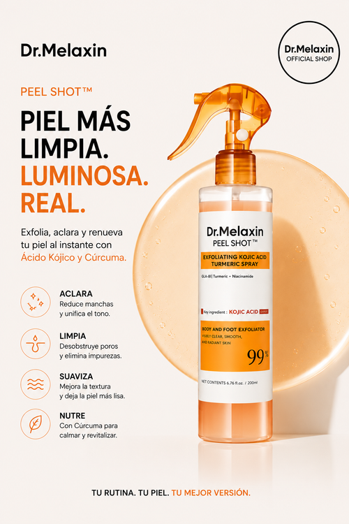 Spray Exfoliante Aclarante con Ácido Kójico