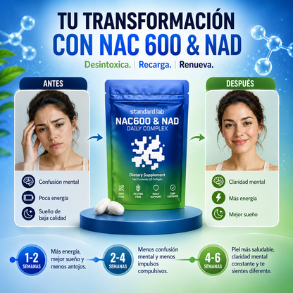 NAD+ Energía y Enfoque