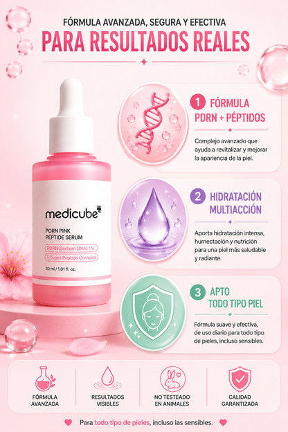 Medicube PDRN Pink Peptide — Sérum Reafirmante